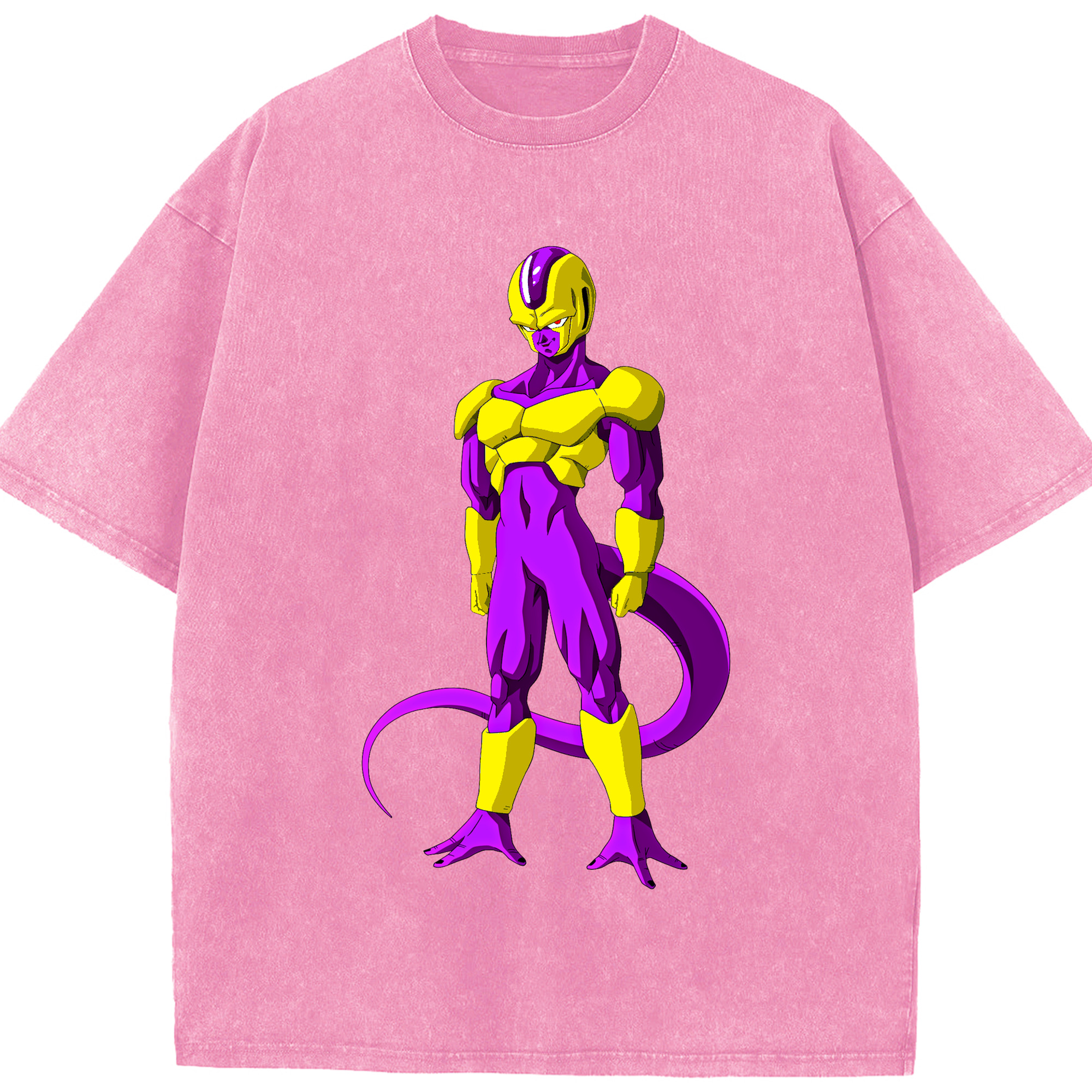 （画像用） ドラゴンボール フリーザ DRAGON BALL Frieza 綿100% ヴィンテージ風 半袖Tシャツ（フロントプリント）